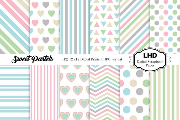 Download Sweet Pastels - Digital Papers - Digital Collection