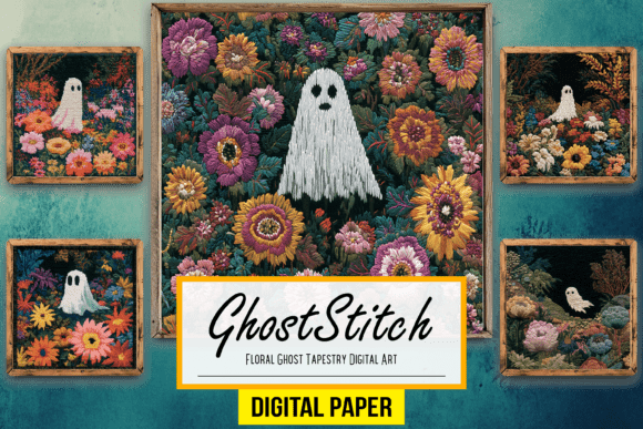 Download Floral Ghost Tapestry Digital Artworks - Digital Collection