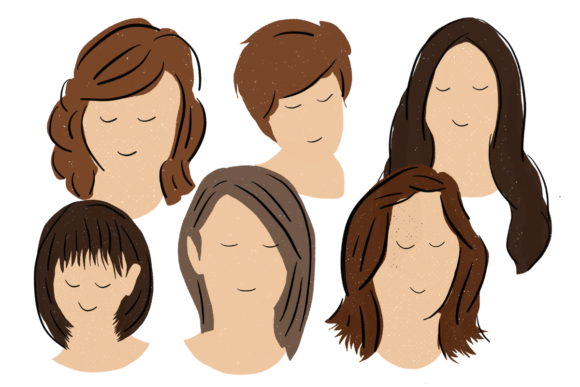 Download Girls and Smiles - Digital Illustrations - Digital Collection