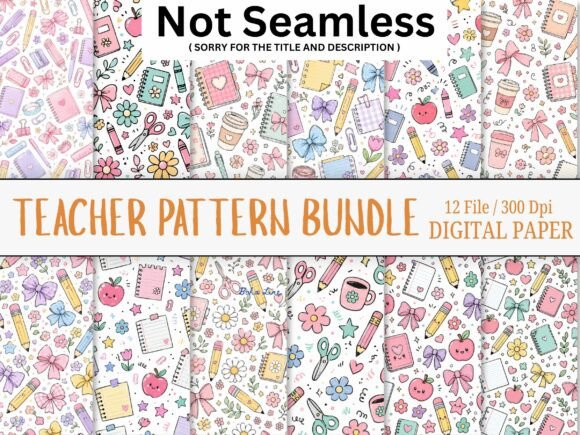 Download Teacher Pattern Bundle, Teacher Digital - Digital Collection